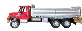 949-11662 Walthers Rtr Scenemaster-ho 1/87 Red Nternational-dump Truck 3 Axle-built-layout