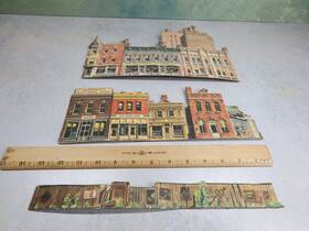 949-725 Walthers Used Ho Scale Main Street Stores Backscene Read Description