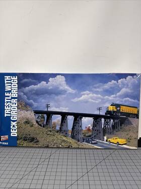 933-3147 Walthers Cornerstone Ho Trestle With Deck Girder Bridge Kit. 933-3147. Iob
