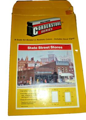 933-3209 Walthers Cornerstone N State Street Stores Building Kit Train Layout 933-3209 Walthers Cornerstone N State Street Stores Building Kit Train Layout