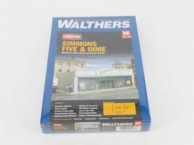933-3464 Walthers Cornerstone Ho 1/87 Scale Kit Simmons Five And Dime - Sealed