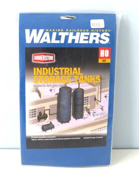 933-3514 Walthers Cornerstone Ho Kit Industrial Storage Tanks # 413