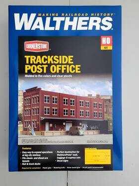 933-4063 Walthers Cornerstone Ho Scale Trackside Post Office Kit Open Box Comple