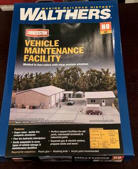 933-4122 Walthers Cornerstone New Ho Vehicle Maintenance Facility Kit