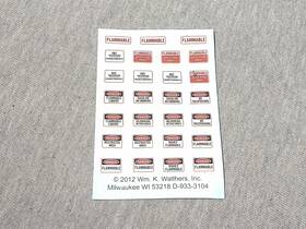 D-933-3104 Walthers Ho Oil Loading Platform Decals Ts