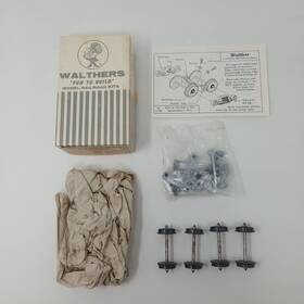 Style-15 Walthers Vintage Nos O Gauge 2 Rail Metal Trucks Style 15 Scale Model Train Style-15 Walthers Vintage Nos O Gauge 2 Rail Metal Trucks Style 15 Scale Model Train