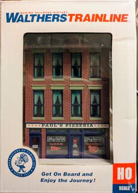 931-813 Walthers Trainline Ho Scale Pauls Pizzera #931-813 Fully Assembled