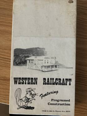 N102 Western Railcraft N Scale General Store Kit Never Used