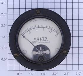 Cay-22094 Westinghouse Type Bx U.s.n. Panel Mount 15 Volt Meter