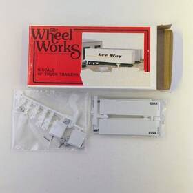 Ww-162 Wheel Works N Scale 40ft Brae Corp Truck Trailer Kit - Makes 2 Trailers