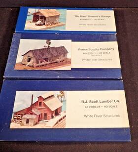 Wrs-21 White River Structures 3 Kits Ho Reese Supply Co. Ole Man Simonds Garage Lumber