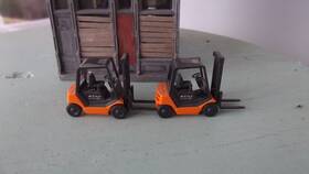 0663 Wiking 01 Still R 70-25 Forklift Orange And Black Warehouse 1/87 Ho Scale 0663 Wiking 01 Still R 70-25 Forklift Orange And Black Warehouse 1/87 Ho Scale
