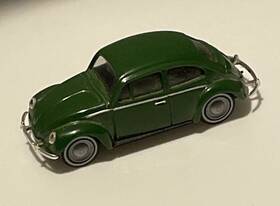 079508 Wiking Vtg Ho 1/87 Scale Vw 1303 Volkswagen Bug In Matte Green Finish Micro Mini