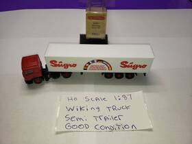 54127 Wiking 1 87 Ho Scale Truck Tractor Trailer Semi Vintage Open Box Good Condition 54127 Wiking 1 87 Ho Scale Truck Tractor Trailer Semi Vintage Open Box Good Condition