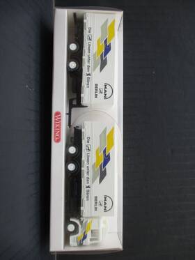 5980137 Wiking Man Tractor With Double Trailer #5980137 Mib 5980137 Wiking Man Tractor With Double Trailer #5980137 Mib