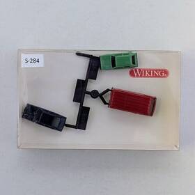 9150020 Wiking N Scale 3 Pack Of Automobiles Green Red Blue