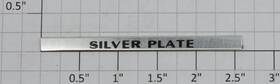 2500-2 Williams Silver Plate Nameplate With Adhesive 50