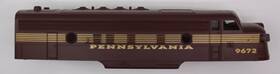 9672-1 Williams Tuscan Pennsylvania Emd F7 A Body Shell