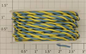2-conductor Wire Works H222070304 #22 Gauge Blue / Yellow 30ft Roll