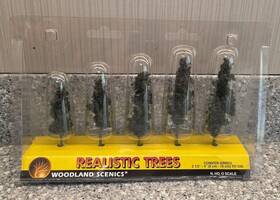 Tr1560 Woodland Scenics 724771015604 N Ho O Scale Realistic Trees Conifer Green 2.5-4 Inch 2003