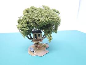 785-107 Woodland Scenics Used Ho Scale Tommys Tree House Read Description