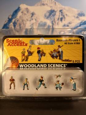A1869 Woodland Scenics A1870 Baseball Players I Ho Scale Figures