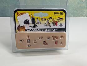 A2140 Woodland Scenics N Scale Dogs And Cats 12 Pcs Read