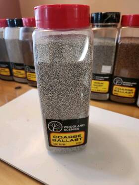Blendb1395 Woodland Scenics B1395 Coarse Ballast Gray Model Rr Scenery Shaker 50 Cu In