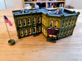 Br4930 Woodland Scenics N Scale Municipal Building With Led Lighting