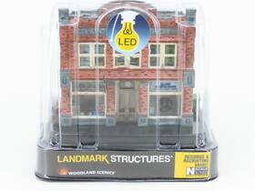 Br4957 Woodland Scenics N Landmark Structures Records And Recruiting With Led Light