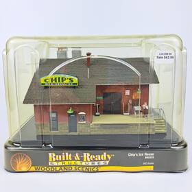 Br5028 Woodland Scenics Chips Ice House Building Ho Scale Built-&-ready