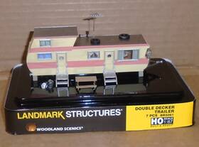 Br5061 Woodland Scenics Ho Layout Structures .. Inch Double Decker Trailer #br5061