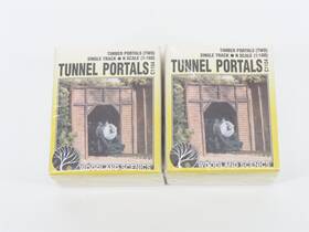 C1154 Woodland Scenics Lot Of 2 N 1/160 Scale Kit #c1154 Timber Tunnel Portals -sealed