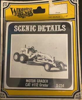 D-234 Woodland Scenics Ho - Motor Grader Cat #12 Rta