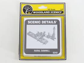 D243 Woodland Scenics Ho 1/87 Scale Scenic Details Kit #d243 Rural Sawmill