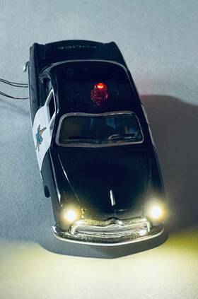 Jp5613 Woodland Scenics Ho Just Plug Lighted Police Car