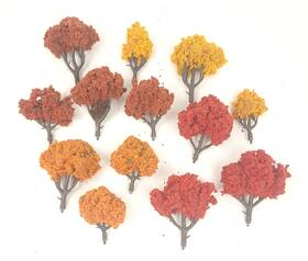 Wds1577 Woodland Scenics Tr1577 3-5 Inch Deciduous Trees Fall Colors 13 Pieces Tree