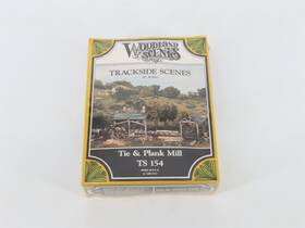 Ts-154 Woodland Scenics Ho Scale Trackside Scenes Kit Ts 154 Tie And Plank Mill - Sealed