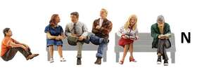 Woo-a2129 Woodland Scenics N Scale - People Sitting 6 Pcs Woo-a2129 Woodland Scenics N Scale - People Sitting 6 Pcs
