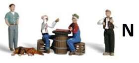 Woo-a2132 Woodland Scenics N Scale - Checker Players Nip Woo-a2132 Woodland Scenics N Scale - Checker Players Nip