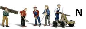 Woo-a2177 Woodland Scenics N Scale - Rail Workers 8 Pcs Woo-a2177 Woodland Scenics N Scale - Rail Workers 8 Pcs