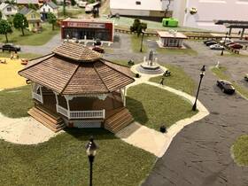 Woo5035 Woodland Scenics Grand Gazebo - Built-&-ready With Led Lighting Ho Scale Br5035