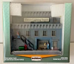 Ho Scale Train Menards Patriot Lighting Building, Includes Power Supply. Fixed Price $65.99.