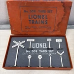 Vintage No. 309 Lionel Trains Yard Set Gauge -8 Different Signs W/box Post War. Fixed Price $19.95.