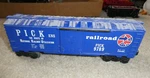 Vintage 1970S Lionel Scale Pick Railroad Box Car 9789 1/2" Long. Fixed Price $25.00.