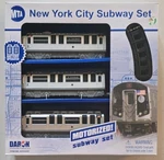 Daron Motorized Battery Operated New York City Subway Mta 8-PIECE Train Set. Fixed Price $35.00.