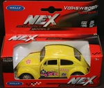 Volkswagen Beetle Vw Peace & Love Hippie Bug 1:34 Diecast Welly Nex Mint Box. Fixed Price $19.50.