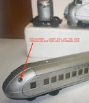 Lionel Prewar Union Pacific Streamliner 754 - Two New Red Lenses. Fixed Price $6.27.
