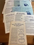 10 Lionel Instruction Sheets All Different. Fixed Price $14.95.