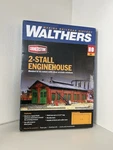 Scale Walthers Cornerstone 933-3007 2-STALL Enginehouse Building Kit. Fixed Price $41.00.